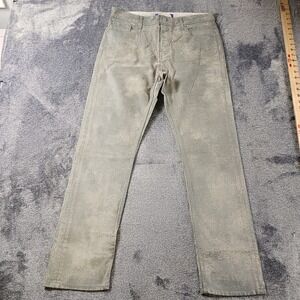 Ralph Lauren Purple Label 750 Straight Ankle Jeans Womens 31 Flocked Gray $890